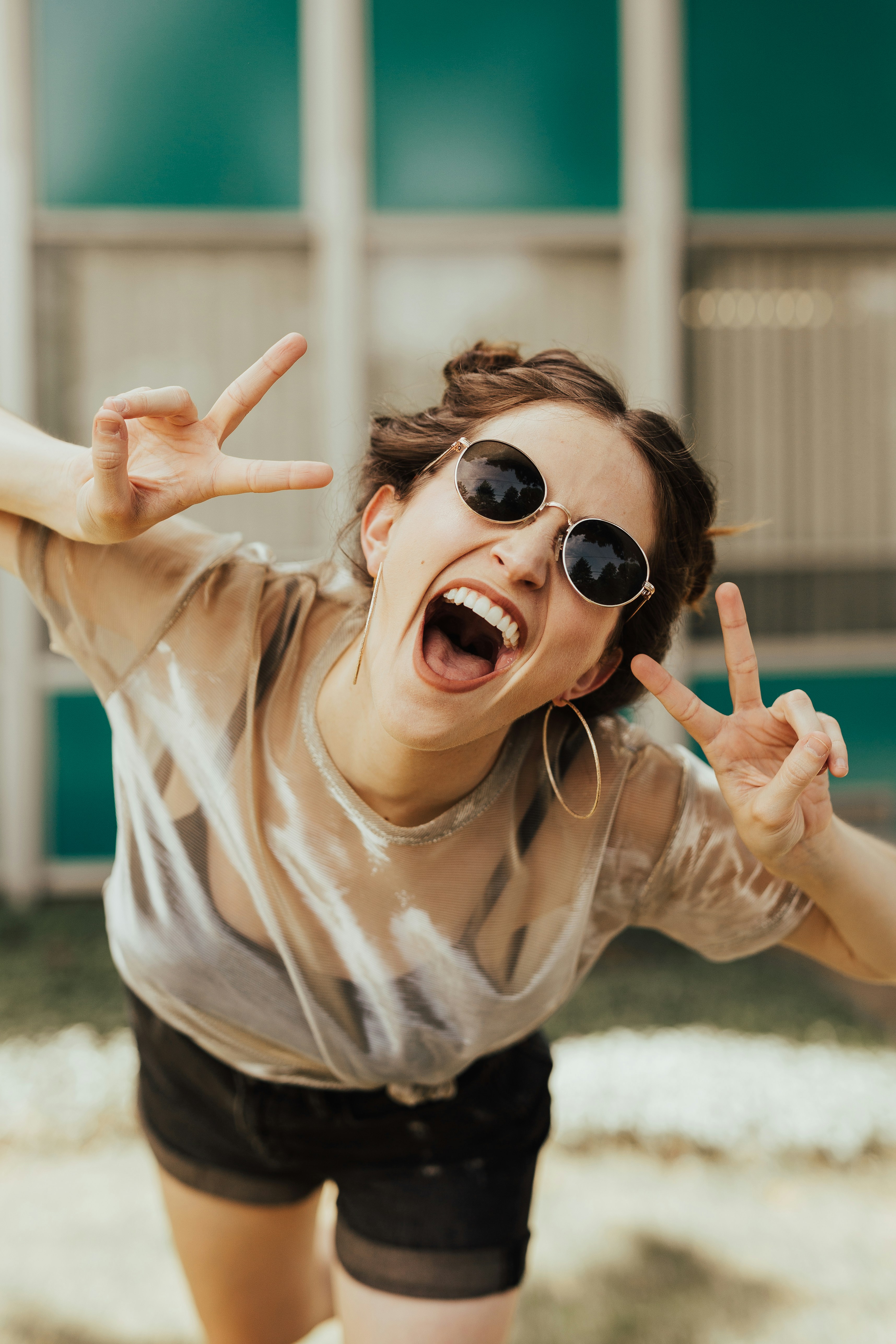 Girl smiling